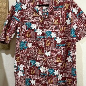 ROYAL CREATIONS VTG Hawaiian Aloha Shirt Men's Short Sleeve Button Up Size XL